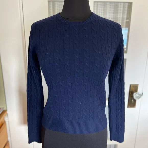 Aqua Cashmere Crew Neck Sweater - Picture 7 of 7